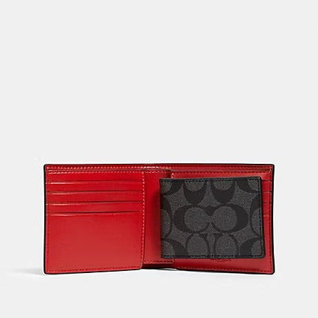 3 IN 1 WALLET WITH SIGNATURE COACH PATCH